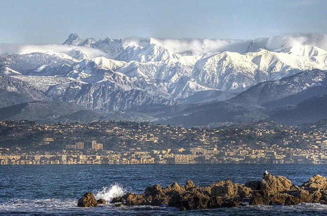 View of the Mercantour French Riviera