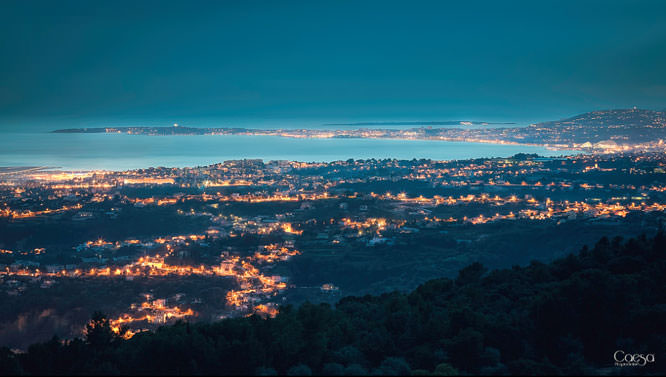 Cap d'Antibes from Mont Chauve French Riviera