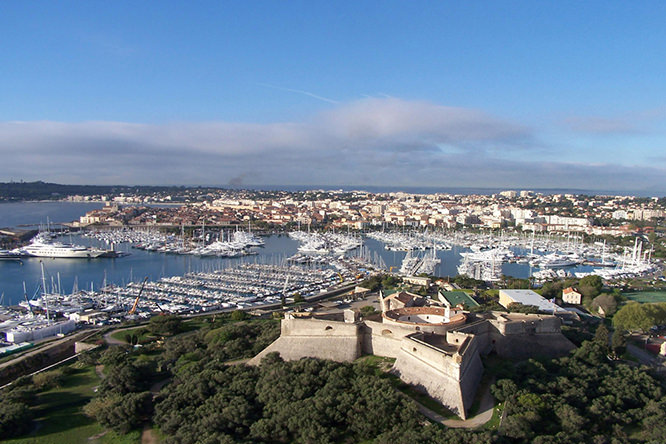 Fort Carré and Port Vauban Antibes French Riviera