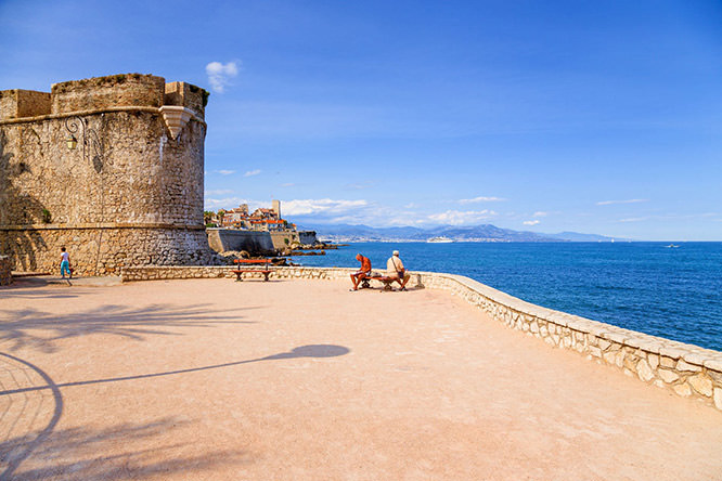 Antibes shoreside French Riviera