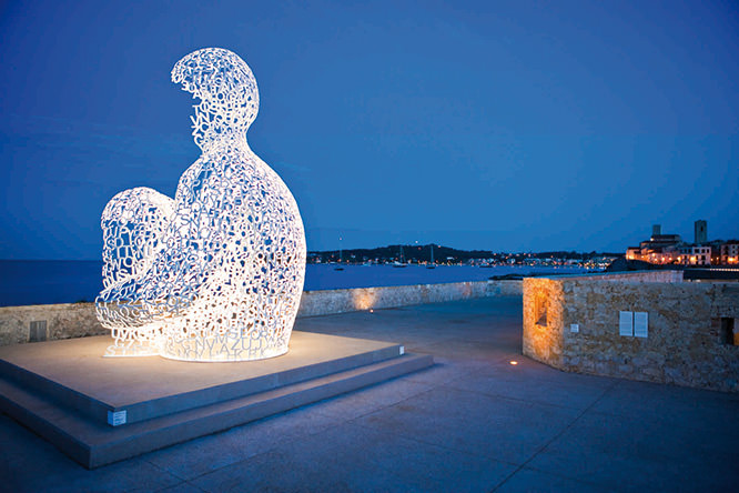 Jaume Plensa sculpture in Antibes French Riviera