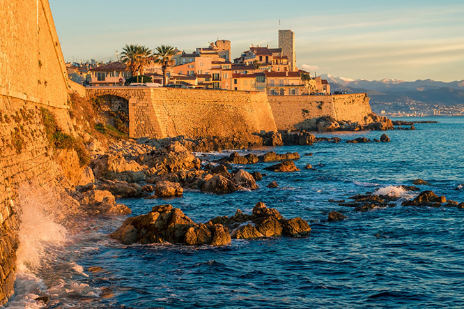 Sunrise over Antibes