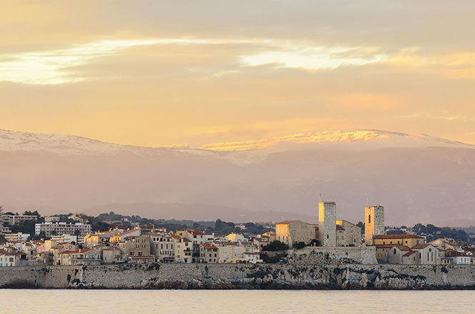 Sunset in Antibes