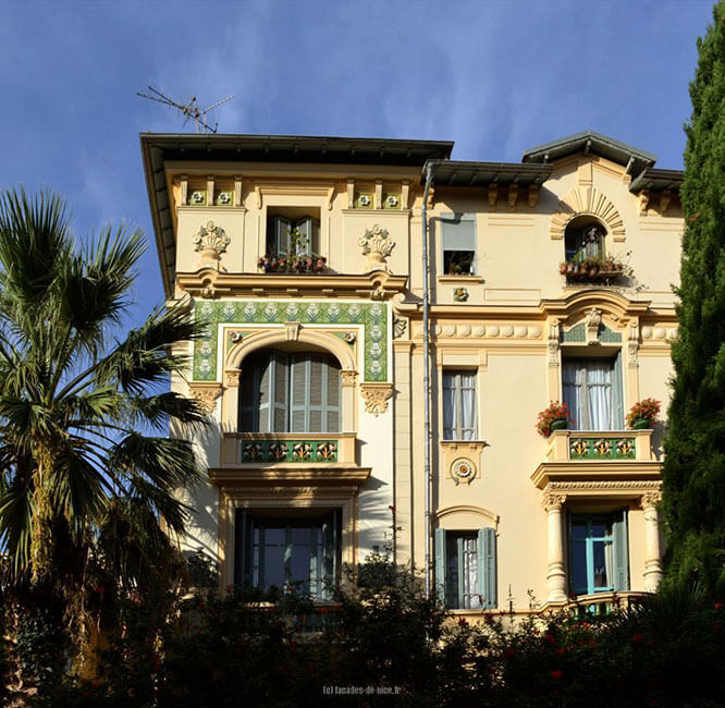 Art Nouveau Architecture in Nice France
