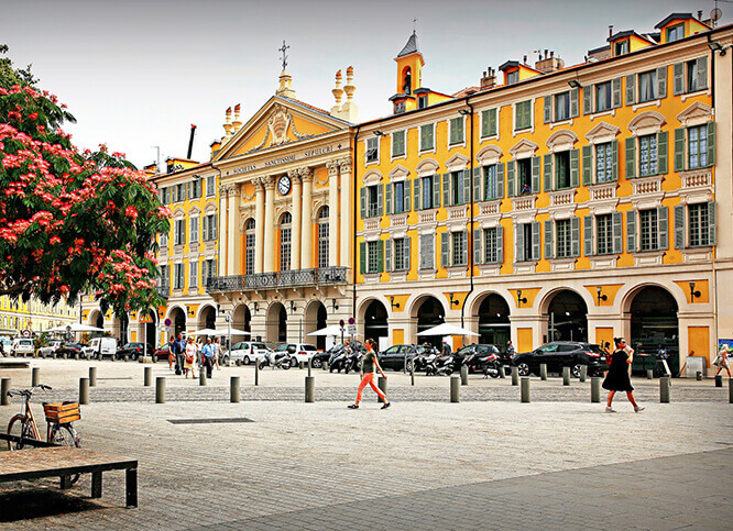Baroque architecture in Nice France