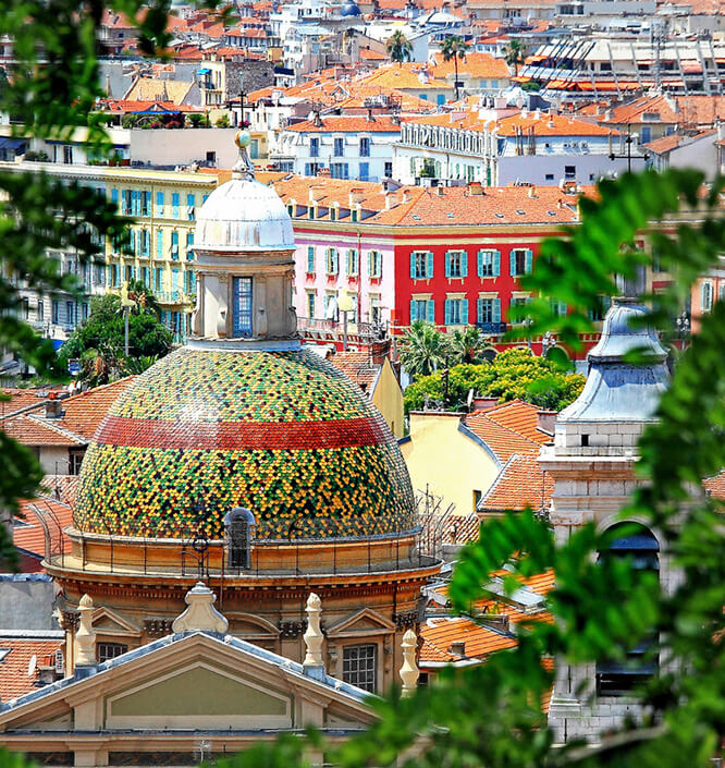 Baroque architecture in Nice France
