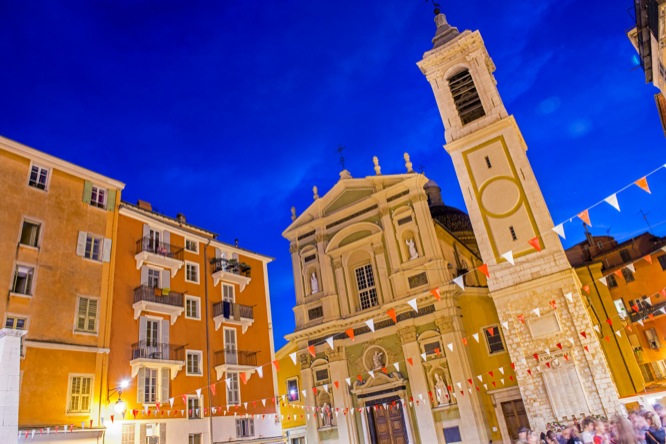 Baroque architecture in Nice France