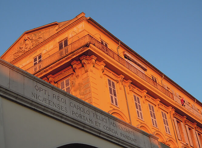 Baroque architecture in Nice France