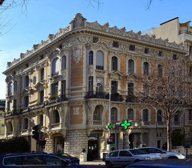 Belle Époque architecture in Nice France