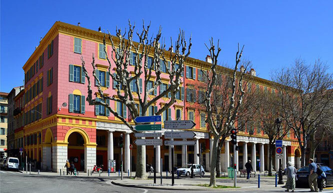 Classique architecture in Nice France