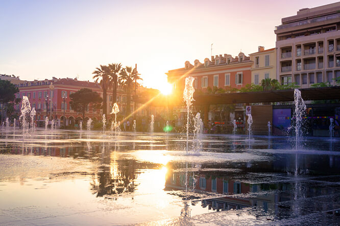 Contemporain architecture in Nice France