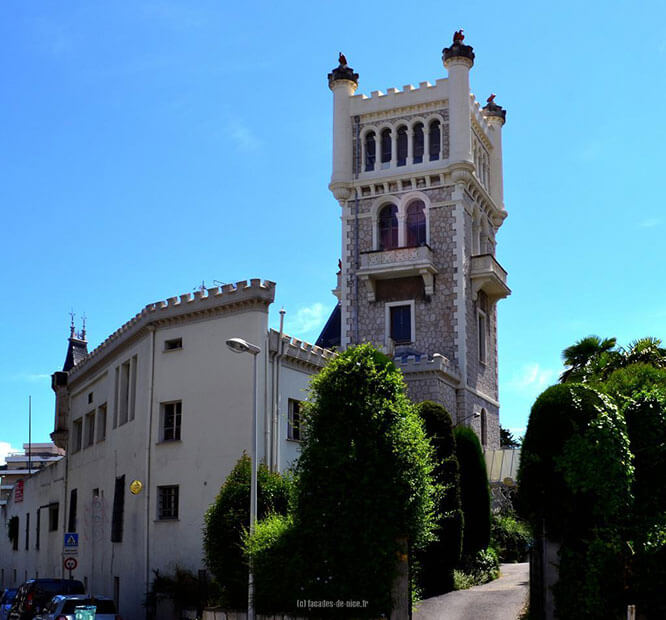 Néo-gothique architecture in Nice France