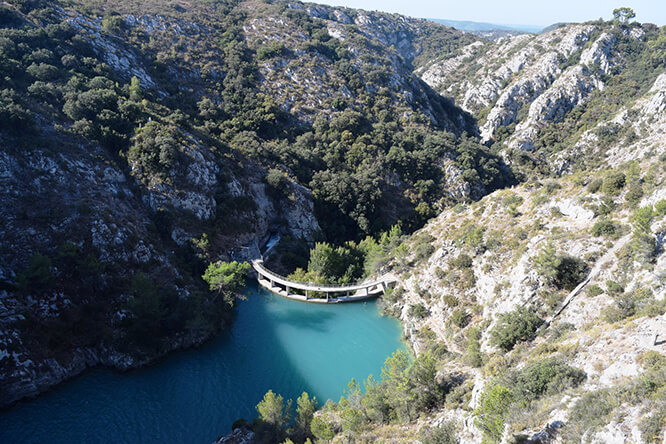 Le barrage Zola au Tholonet