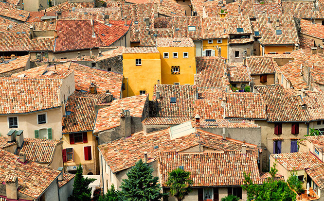 Roofs of Moustiers-Sainte-Marie