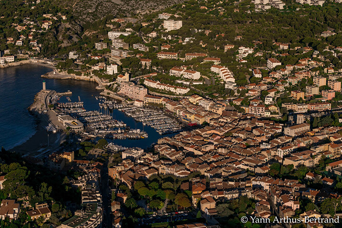 Aerial view of the Port of Cassis