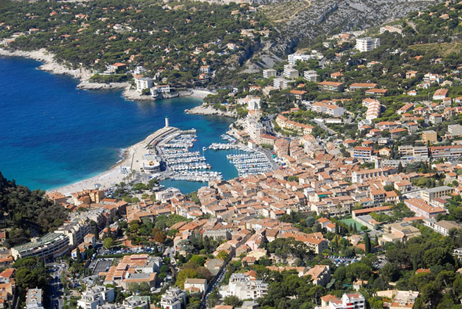 Aerial view of Cassis