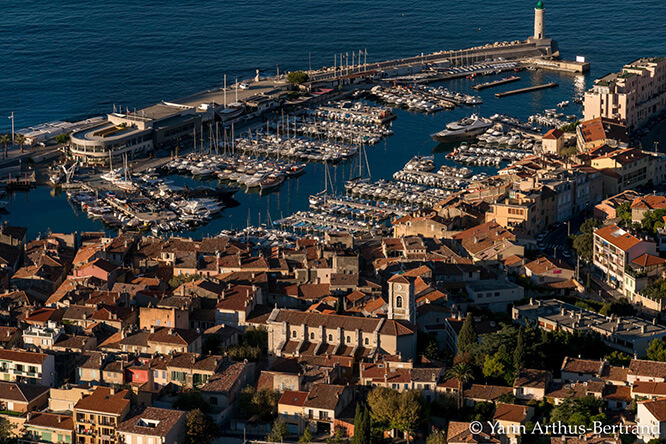 Aerial view of the Port of Cassis