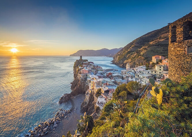 Vernazza at sunset