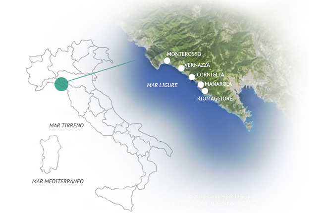 Cinque Terre Map
