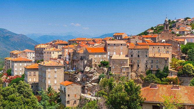 Ancient town landscape in Sartene