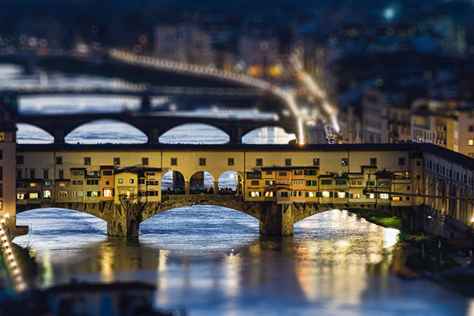 Tilt Shift Ponte Vecchio Florence