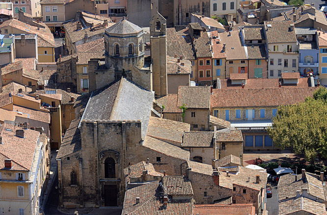 Aerial view of Cavaillon Vaucluse