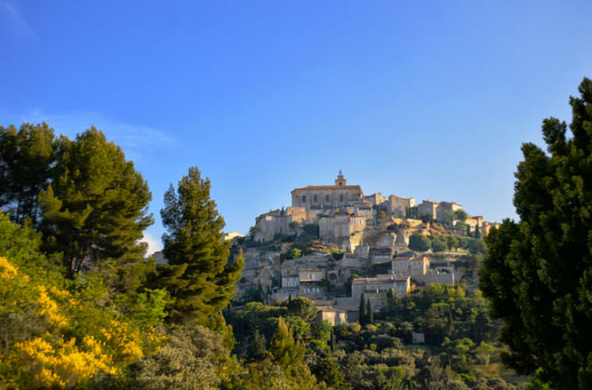 Gordes as a postcard