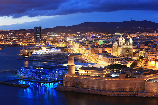 Aerial view of Marseille