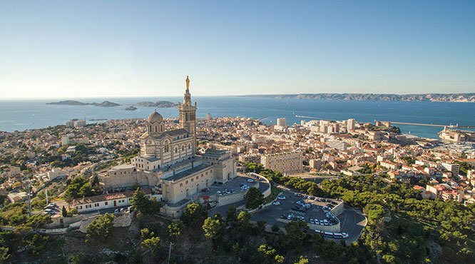 Aerial view of Marseille