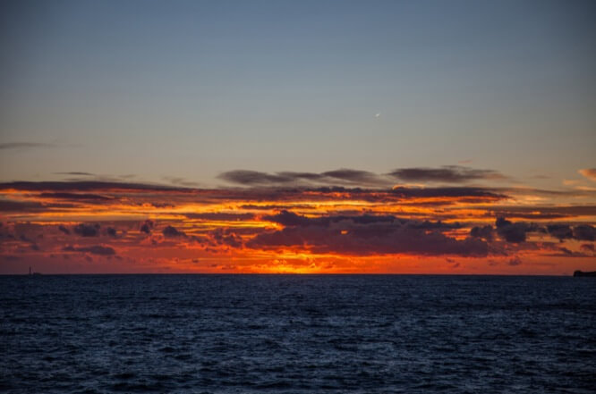 Sunset in marseille