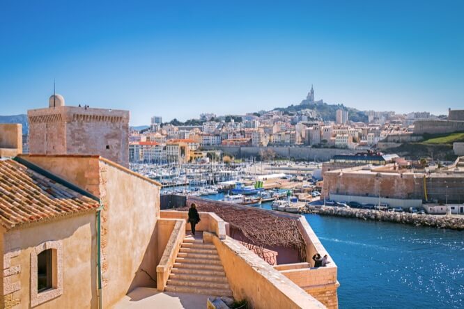 View port of Marseille from Fort Saint-Jean Le Mucem