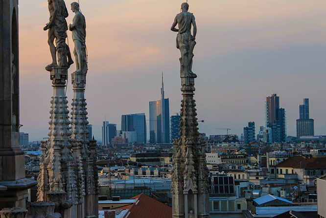 Statues in Duomo