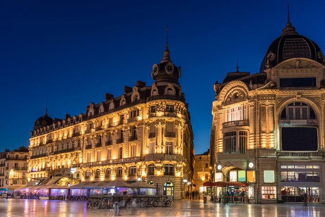 Place de la Comedie in Montpellier
