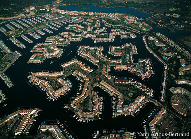 Aerial view of Port Camargue