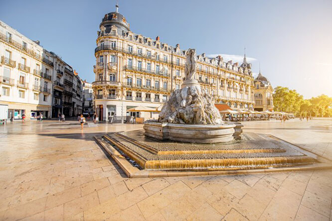 Place de la Comédie in Montpellier