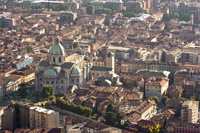 Como Dome Aerial view