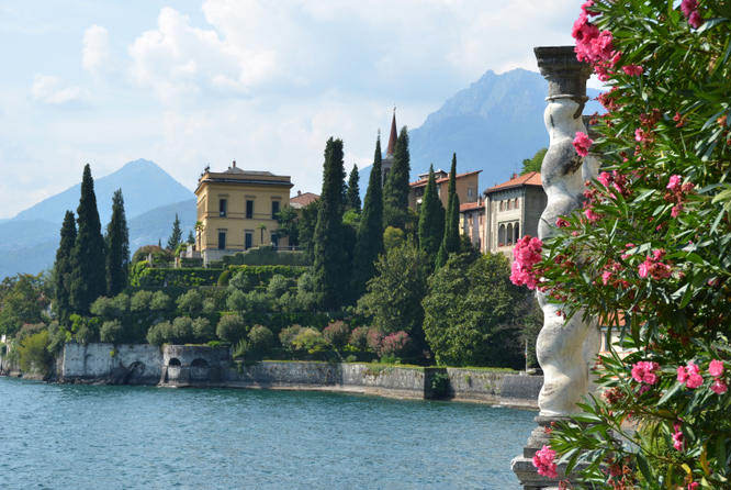 View to the lake Como from villa Monastero