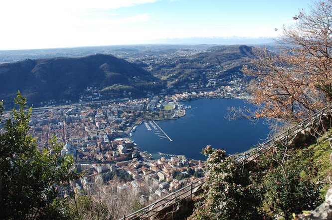 The Funicular Railway linking Lake Como and Brunate