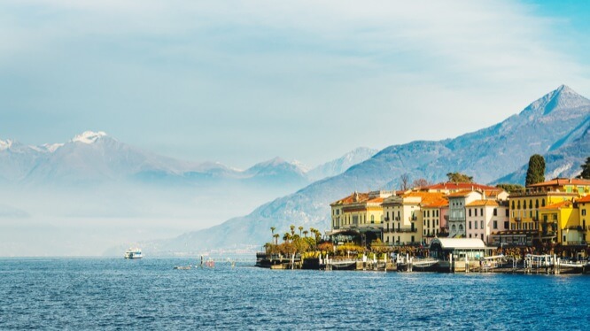 Town of Bellagio on Como Lake