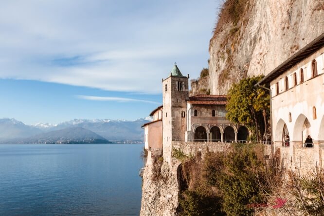 Santa Caterina del Sasso hermitage, lake Maggiore
