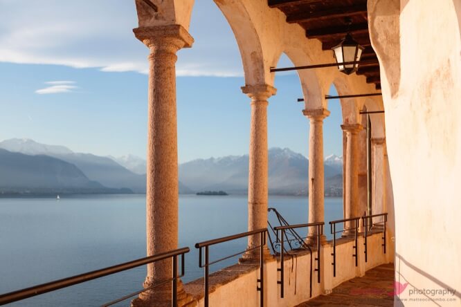Cloister, Santa Caterina del Sasso hermitage