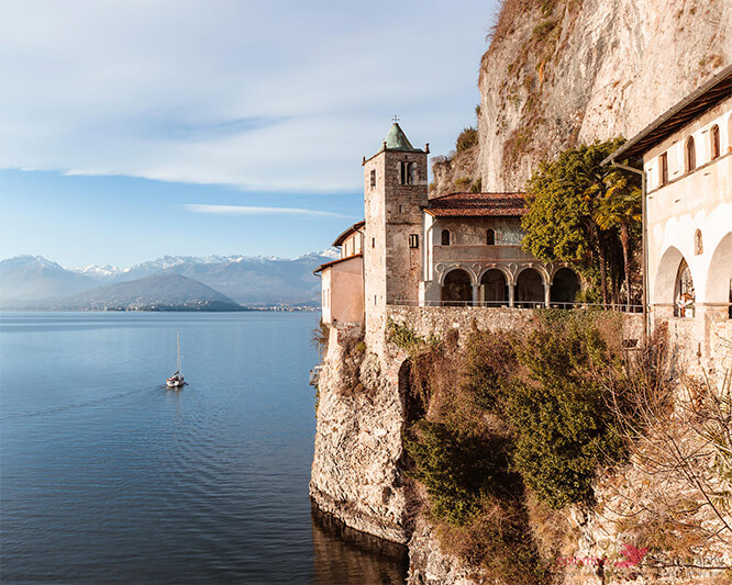 Island on lake maggiore