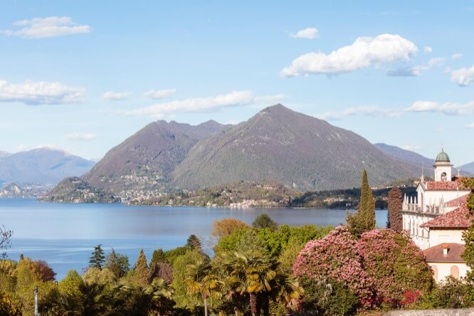 Lago maggiore in springtime Piedmont