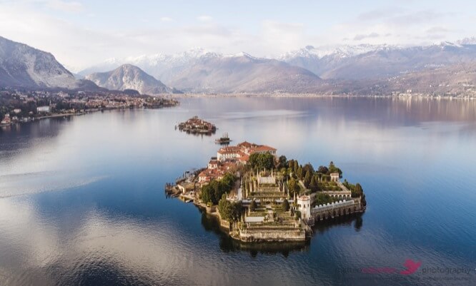 Island on lake maggiore