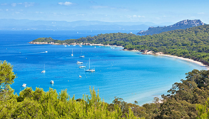 Beach in Porquerolles