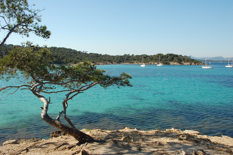 La plage d'argent Porquerolles