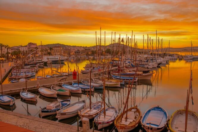 Sunset in Sanary sur Mer