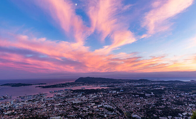 Sunset in Toulon
