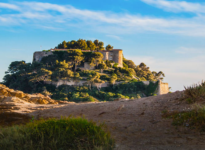 Landscape of Castle of Bregançon
