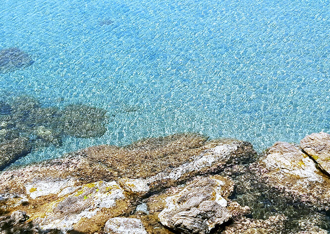 Sea foreshortening in Hyères